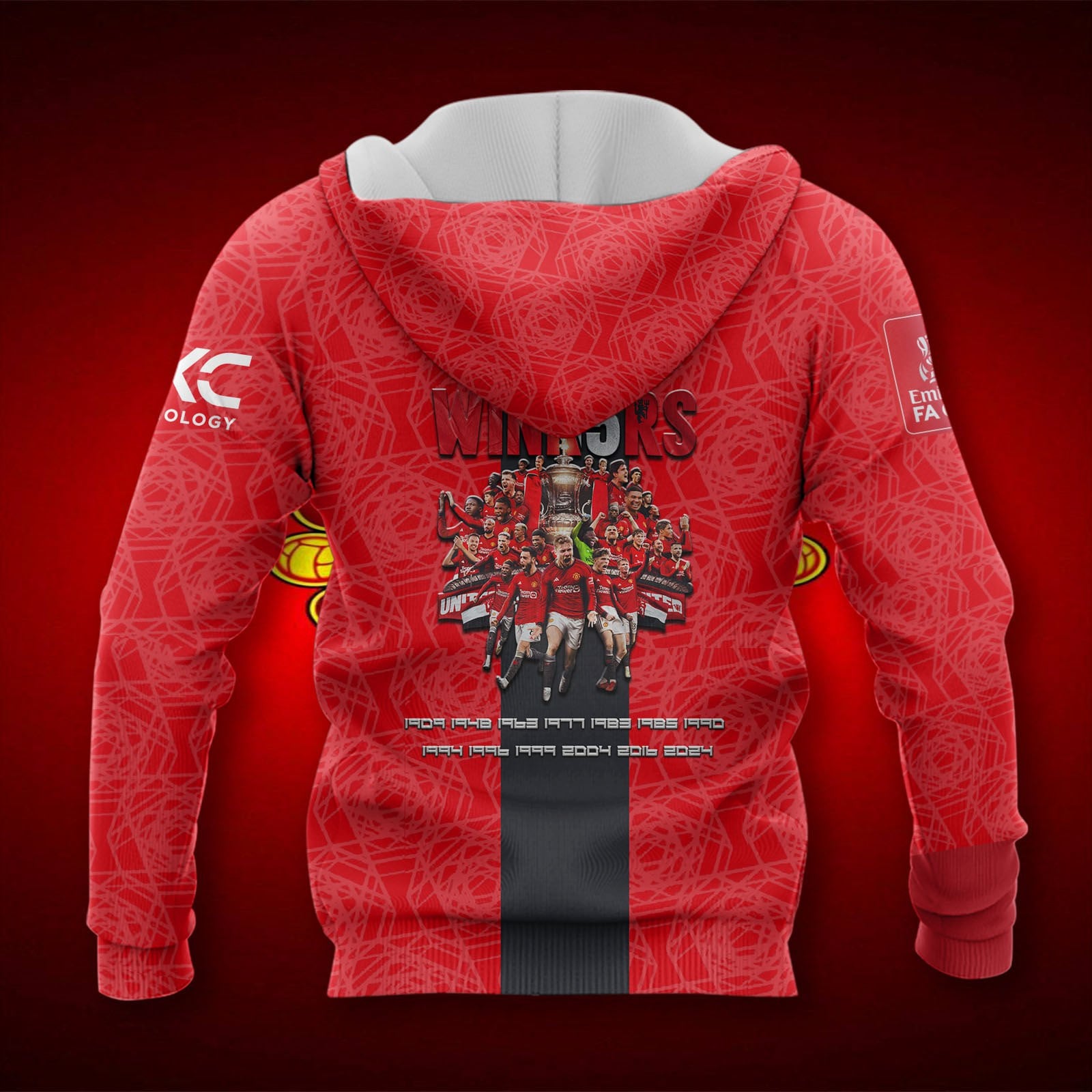 Manchester United FA Cup Winner 2024 Pullover Hoodie - Image 2