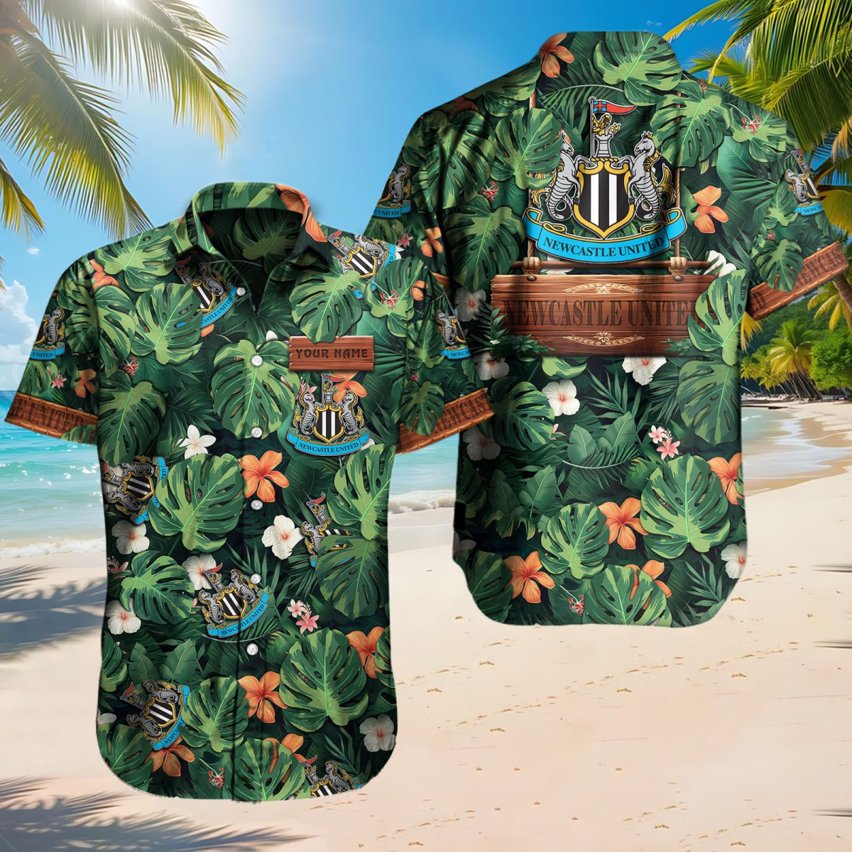 Newcastle United Hawaiian Shirt