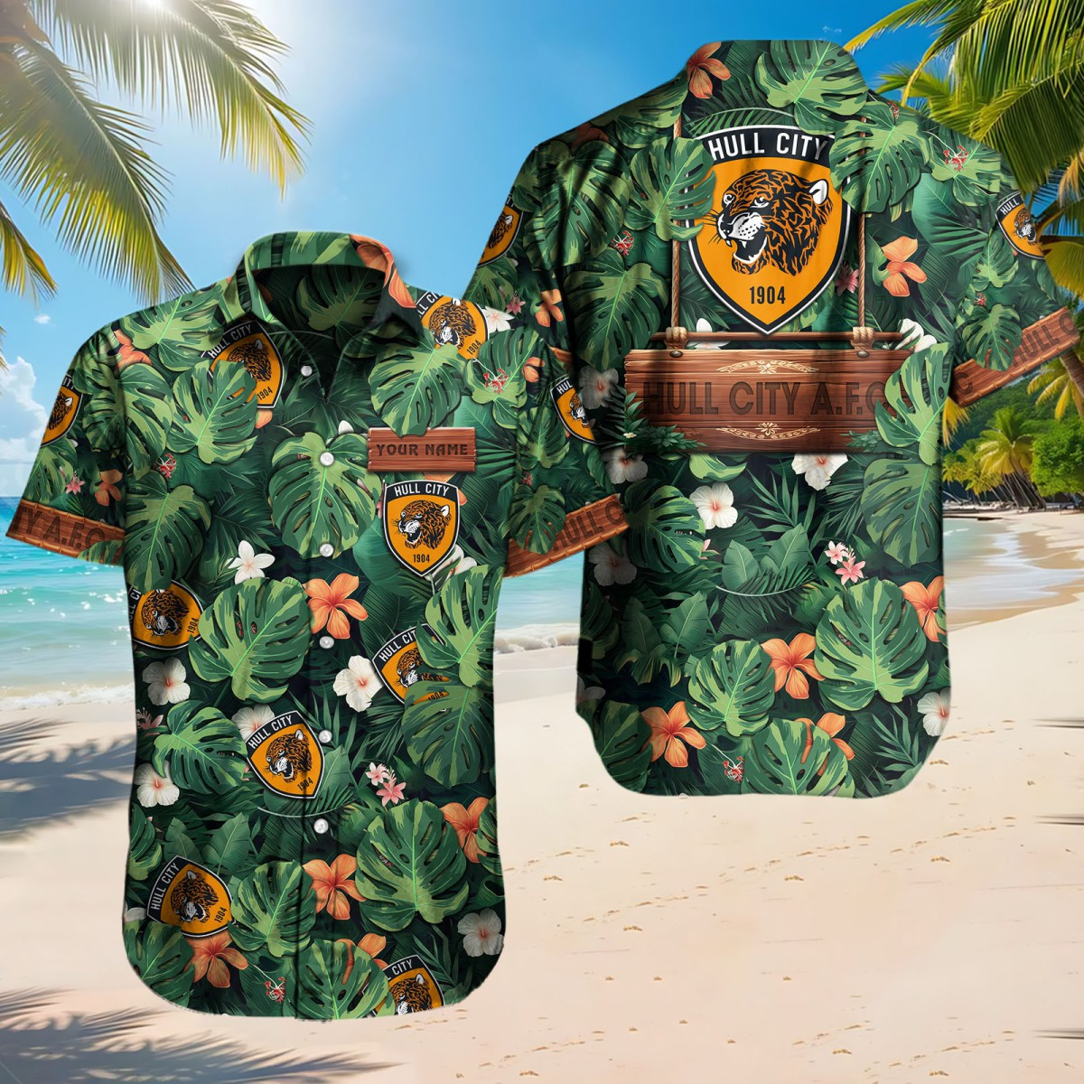 Hull City Hawaiian Shirt