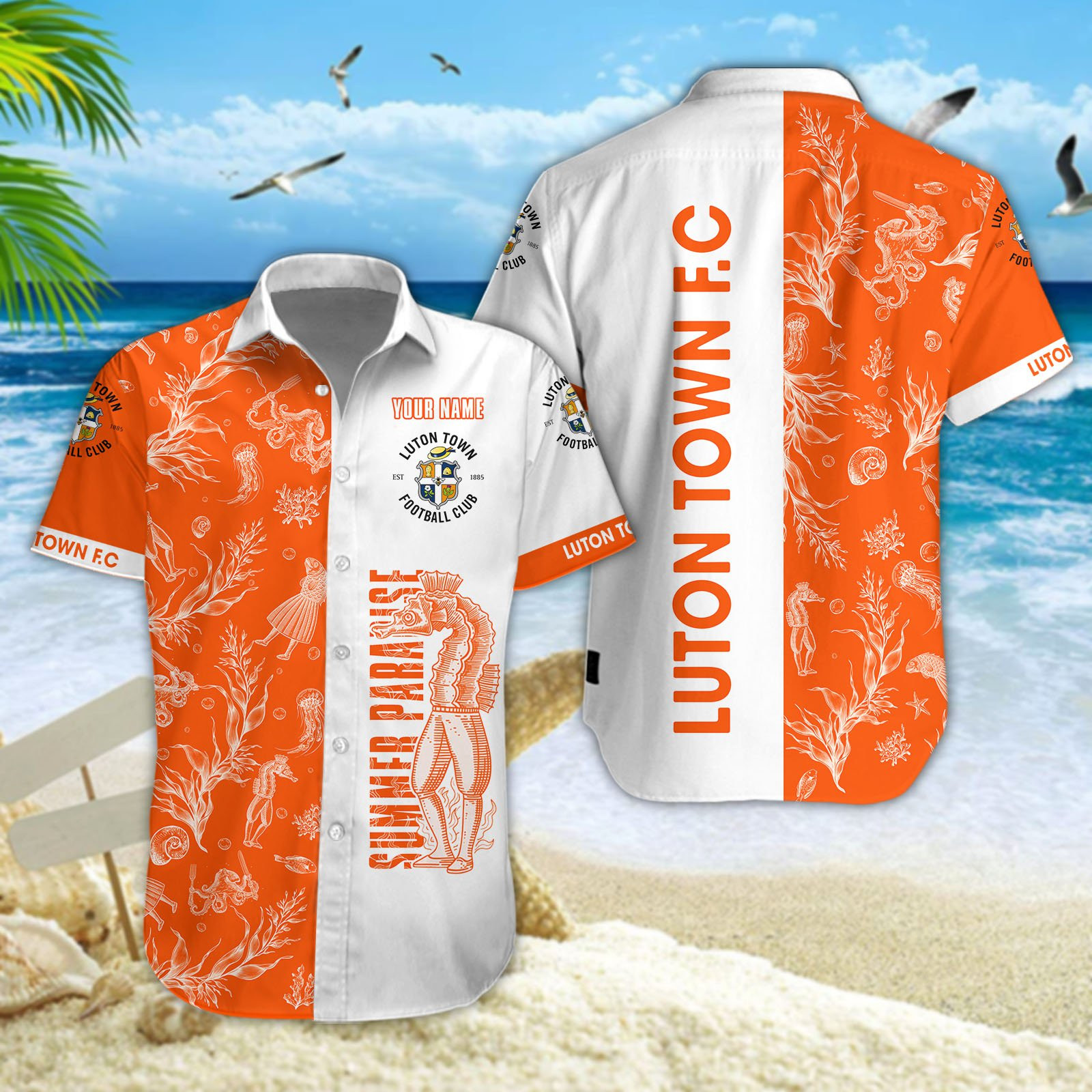Luton Town Hawaiian Shirt