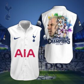Tottenham Hotspur UEFA Europa League Champions 2024-2025 Hawaiian Shirt