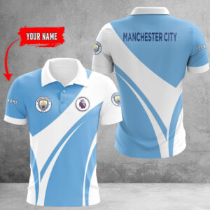 Manchester City Polo Shirt and Cap Combo Polo Shirt